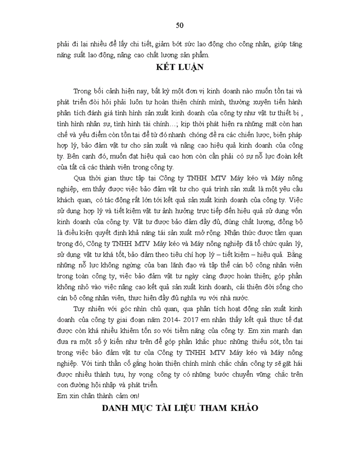 image for page Bảo đảm vật tư cho sản xuất của Công ty TNHH MTV Máy kéo và Máy nông nghiệp