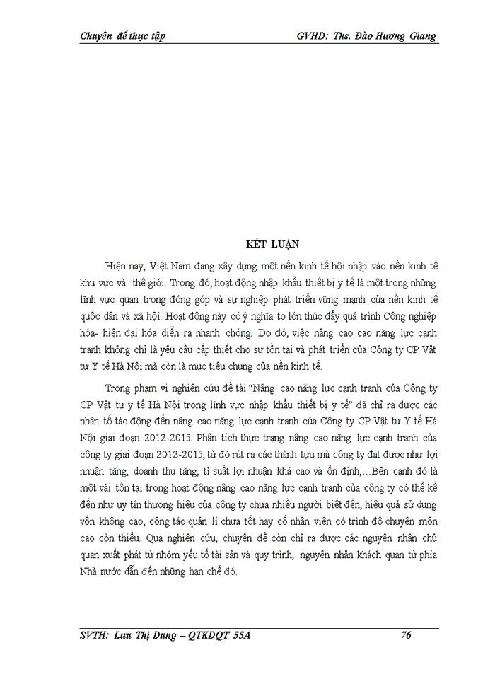 image for page Nâng cao năng lực cạnh tranh của Công ty Cổ phần Vật tư y tế Hà Nội trong lĩnh vực nhập khẩu thiết bị y tế