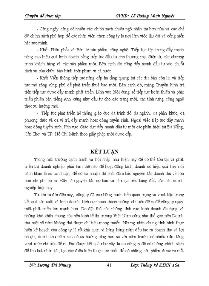 image for page Phân tích thống kê doanh thu công ty cổ phần FPT giai đoạn 2010-2016