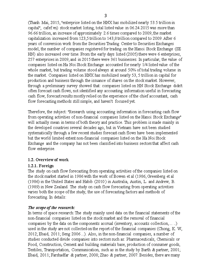 image for page A study on using accounting information to forecast cash flows from operating activities of non - financial listed companies on hanoi stock exchange