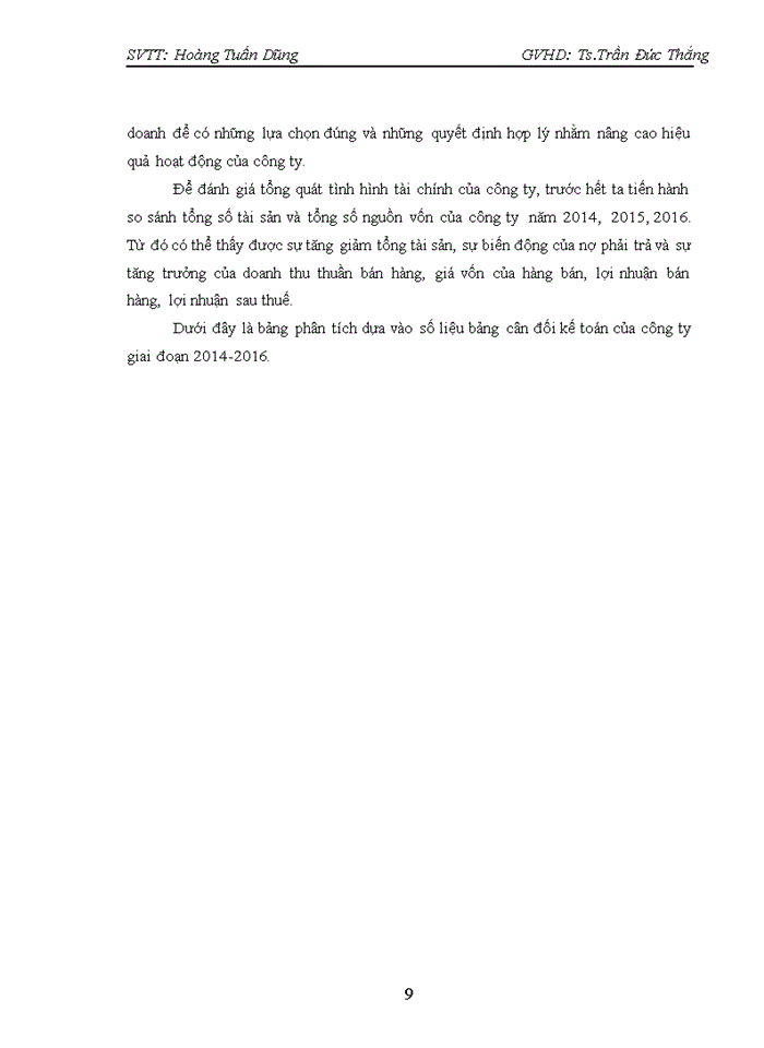 image for page Phân tích tài chính của Công ty cổ phần thiết bị Tân Phát