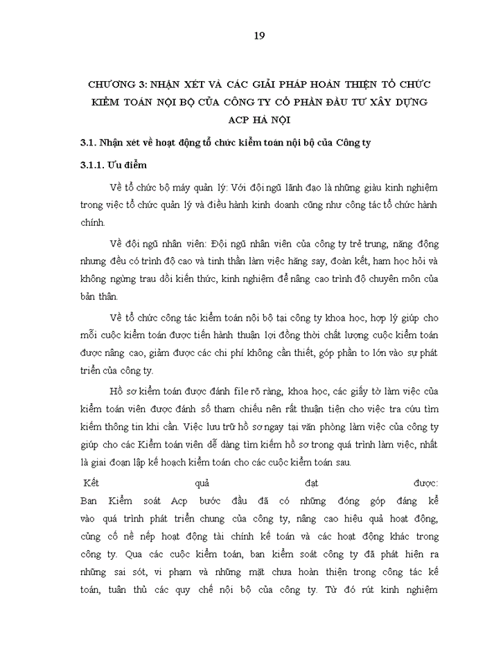 image for page Giải pháp hoàn thiện tổ chức kiểm toán nội bộ của công ty Cổ phần đầu tư xây dựng Acp Hà Nội