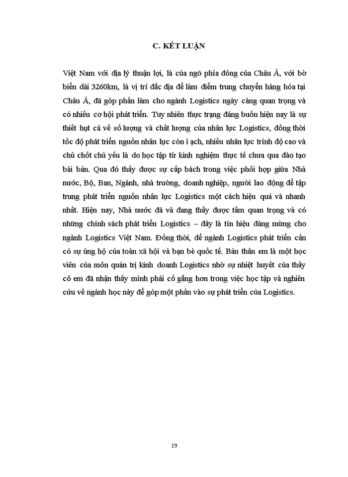 image for page Nguồn nhân lực Logistics VN và giải pháp phát triển trong những năm tới.