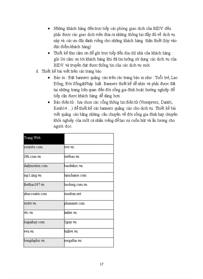 image for page Hoạch địch chiến dịch quảng cáo cho dịch vụ “Cho vay tiêu dụng” của ngân hàng thương mại cổ phần đầu tư và phát triển (BIDV)