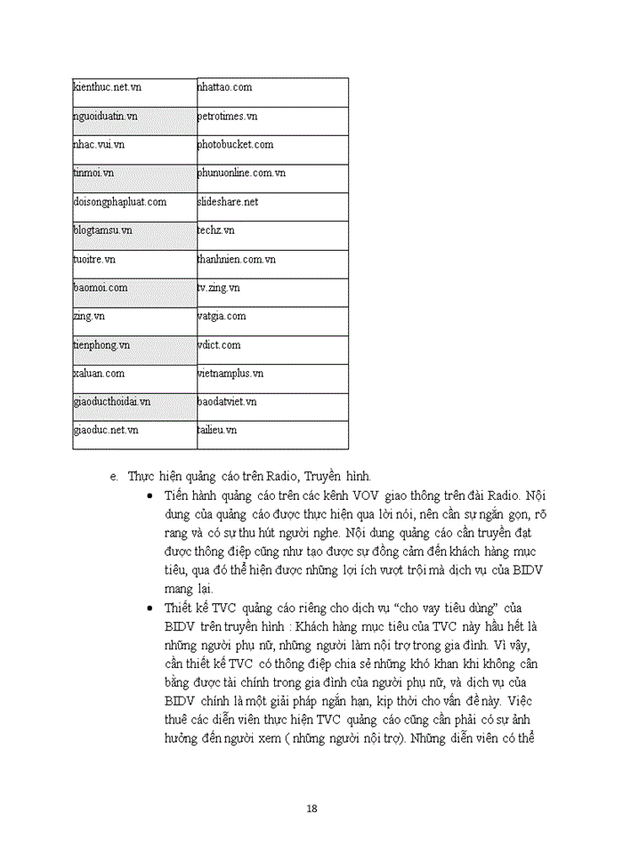 image for page Hoạch địch chiến dịch quảng cáo cho dịch vụ “Cho vay tiêu dụng” của ngân hàng thương mại cổ phần đầu tư và phát triển (BIDV)