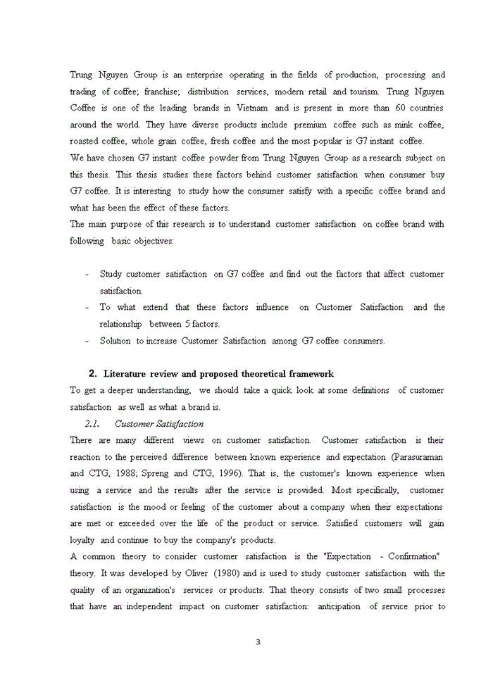 image for page Factors affecting customer satisfaction: a case study on g7 coffee