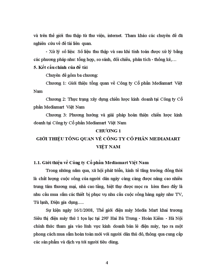 image for page Giải pháp hoàn thiện xây dựng chiến lược kinh doanh của Công ty Cổ phần Mediamart Việt Nam