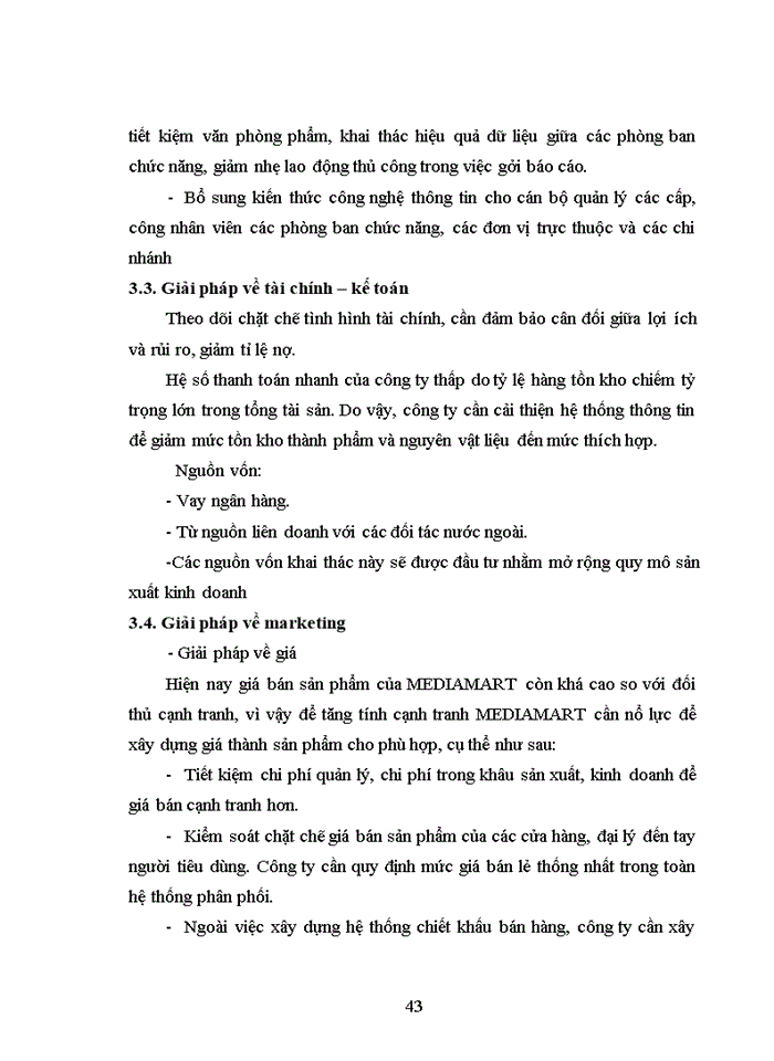 image for page Giải pháp hoàn thiện xây dựng chiến lược kinh doanh của Công ty Cổ phần Mediamart Việt Nam