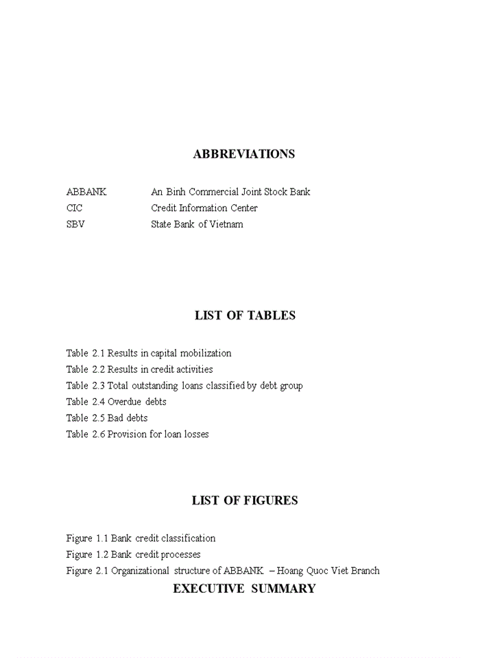 image for page Solutions to reduce credit risk in an binh commercial joint stock bank – hoang quoc viet branch