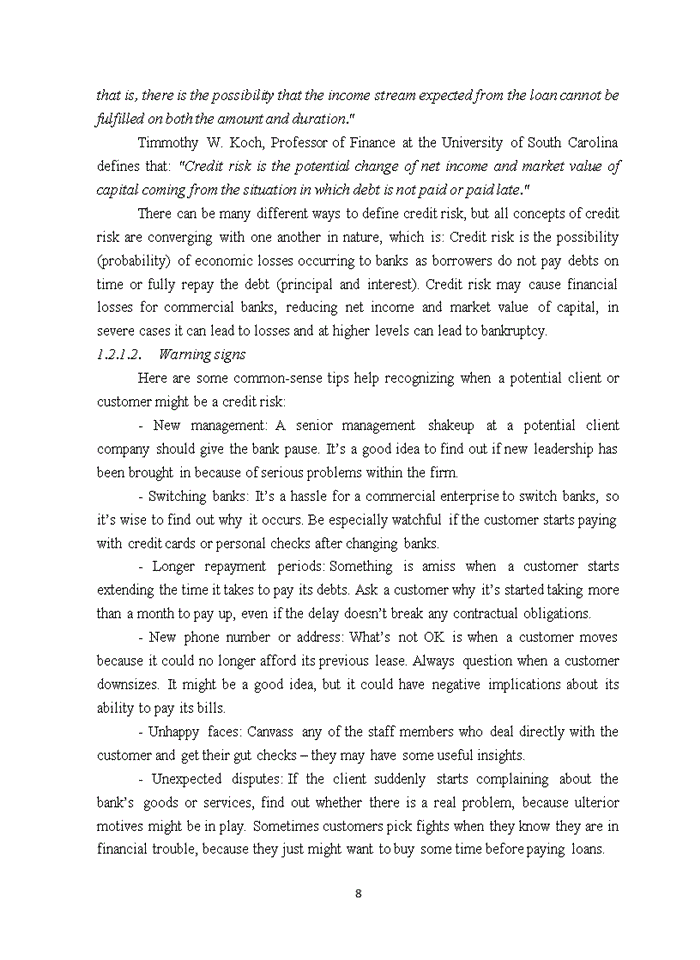 image for page Solutions to reduce credit risk in an binh commercial joint stock bank – hoang quoc viet branch