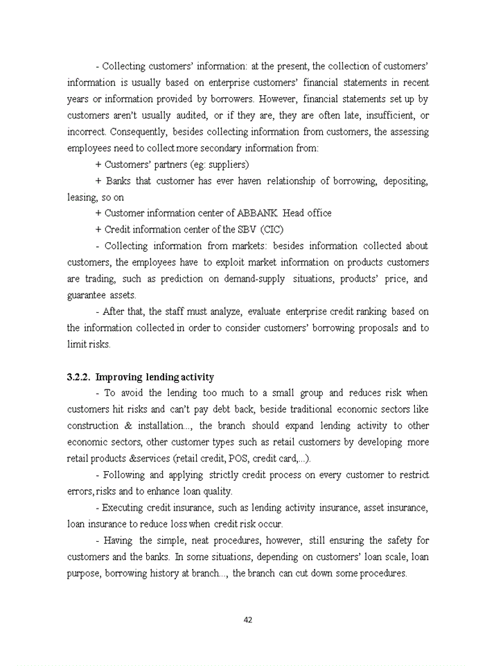 image for page Solutions to reduce credit risk in an binh commercial joint stock bank – hoang quoc viet branch