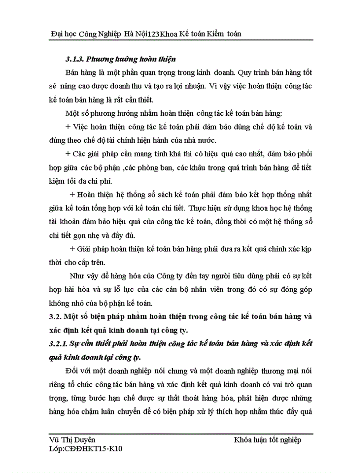 image for page Hoàn thiện công tác kế toán bán hàng và xác định kết quả kinh doanh tại Công ty TNHH  Đầu tư thương mại và dịch vụ Tân Thuận Thảo