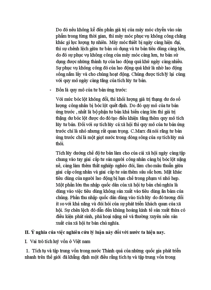 image for page Lý luận tích lũy tư bản của C.Marx. Ý nghĩa của việc nghiên cứu lý luận này đối với nước ta hiện nay.