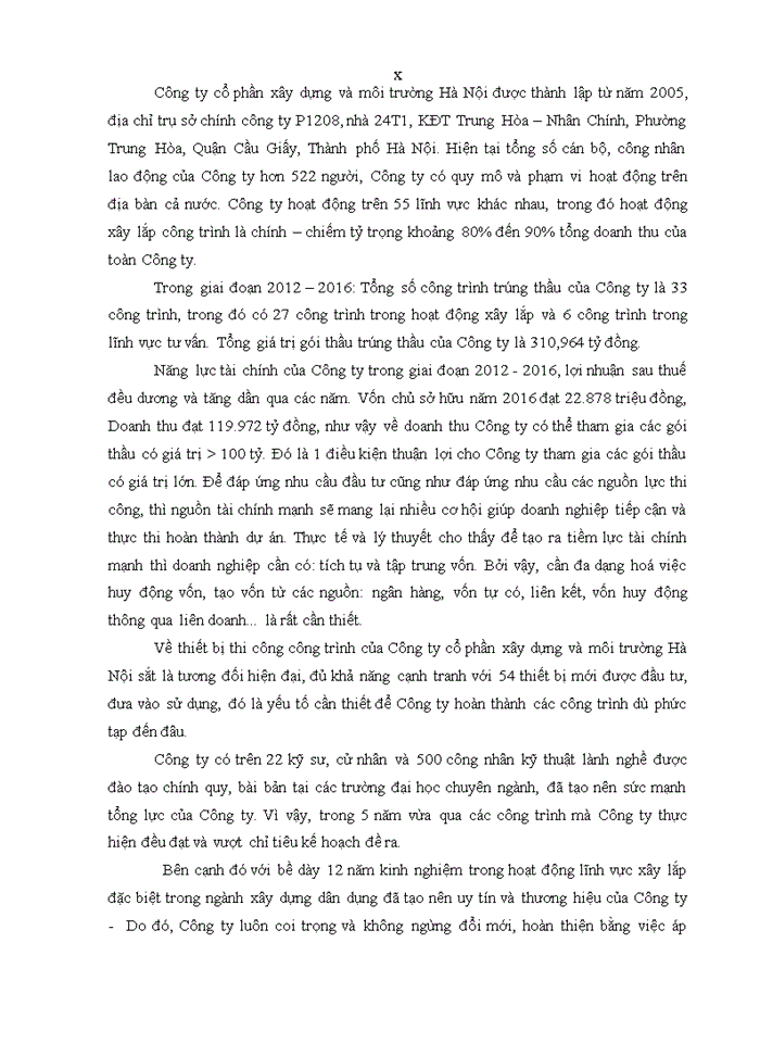 image for page Nâng cao năng lực đấu thầu tại công ty cổ phần xây dựng và môi trường hà