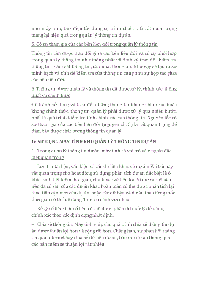 image for page Nguyên tắc xây dựng hệ thống thông tin của dự án