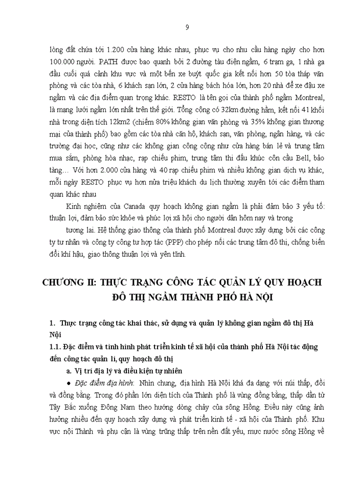 image for page Thực trạng và giải pháp quản lý quy hoạch đô thị ngầm thành phố Hà Nội