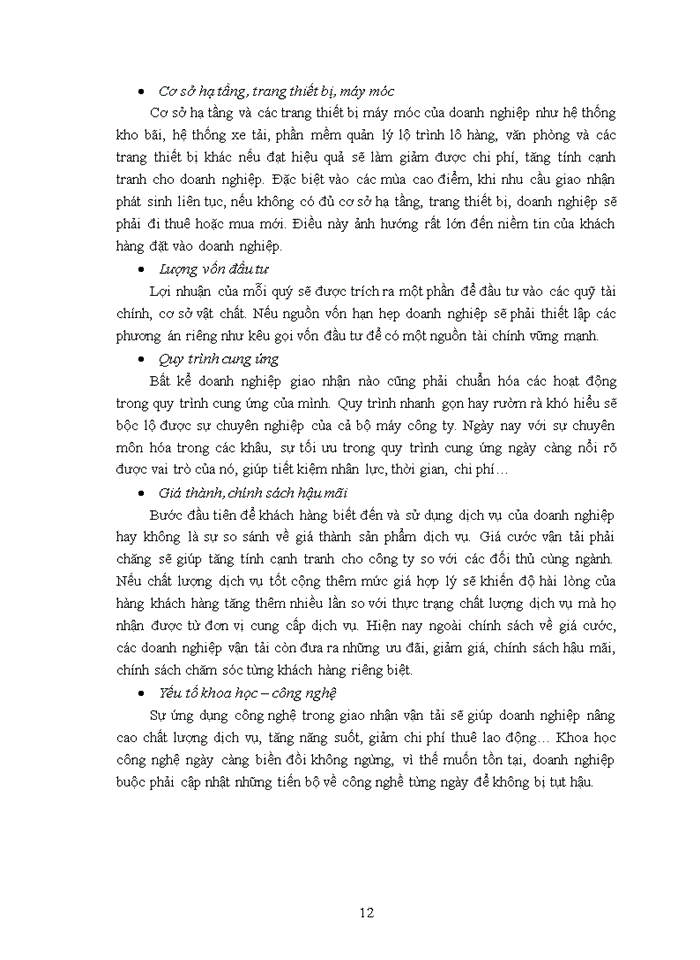 image for page Chất lượng dịch vụ giao nhận vận tải hàng hóa xuất nhập khẩu của Công ty Cổ phần Tiếp vận PL