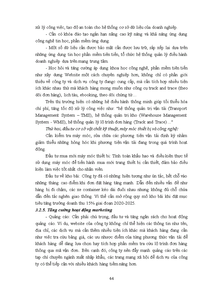image for page Chất lượng dịch vụ giao nhận vận tải hàng hóa xuất nhập khẩu của Công ty Cổ phần Tiếp vận PL