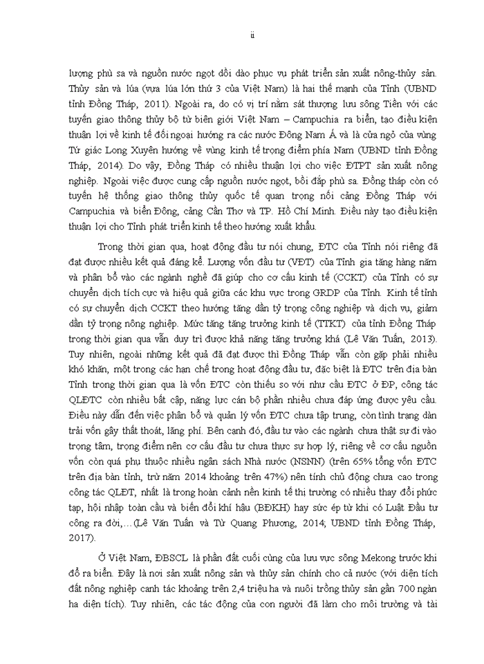 image for page Quản lý đầu tư công trong điều kiện biến đổi khí hậu tại tỉnh Đồng Tháp