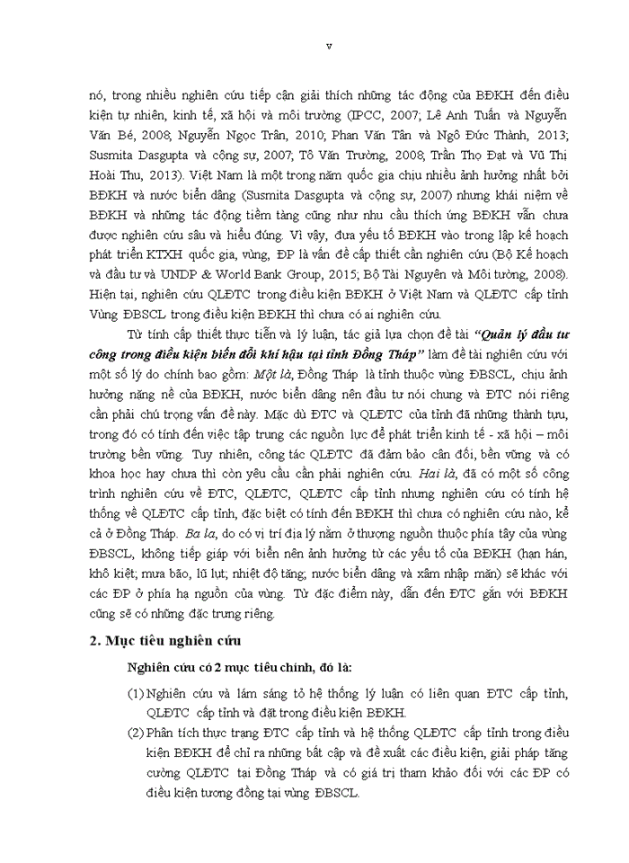 image for page Quản lý đầu tư công trong điều kiện biến đổi khí hậu tại tỉnh Đồng Tháp