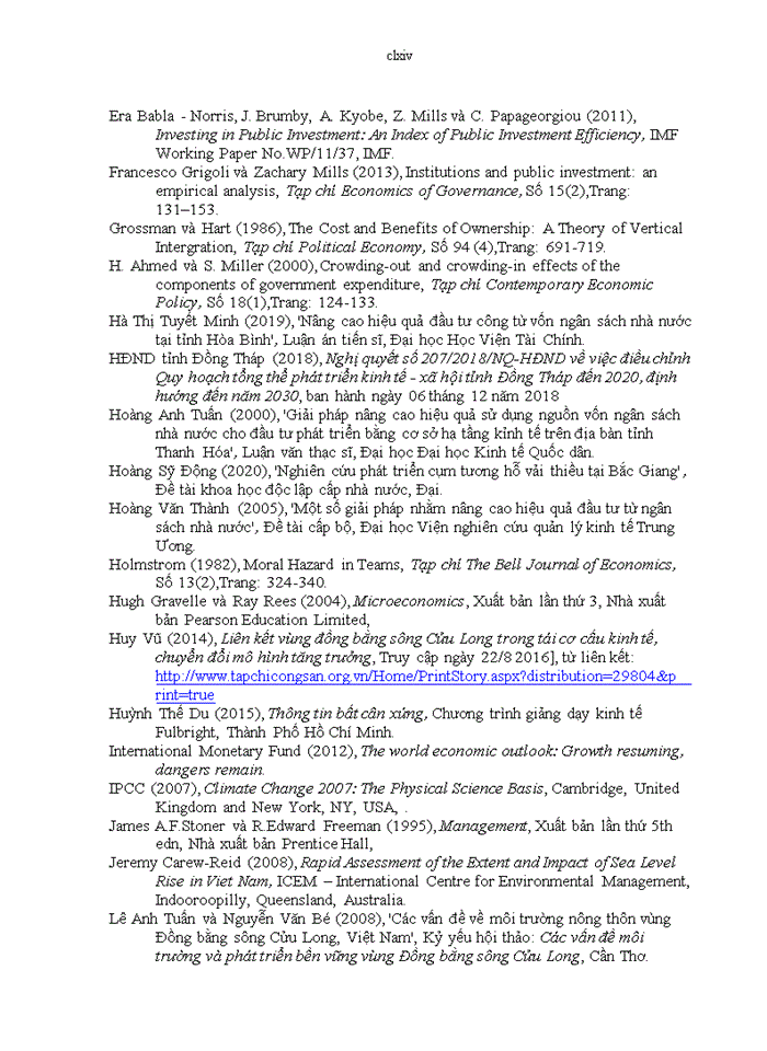 image for page Quản lý đầu tư công trong điều kiện biến đổi khí hậu tại tỉnh Đồng Tháp