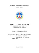 Final assignment integrated skills