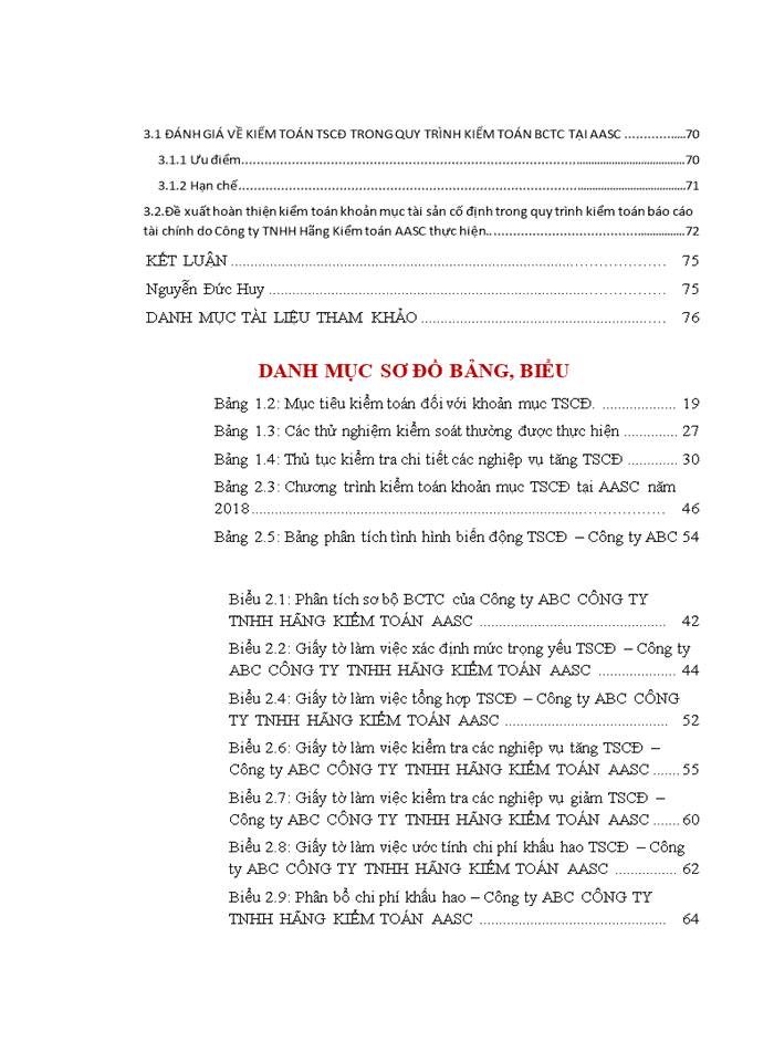 image for page Hoàn thiện kiểm toán khoản mục TSCĐ trong quy trình kiểm toán BCTC do Công ty TNHH Hãng Kiểm toán AASC thực hiện