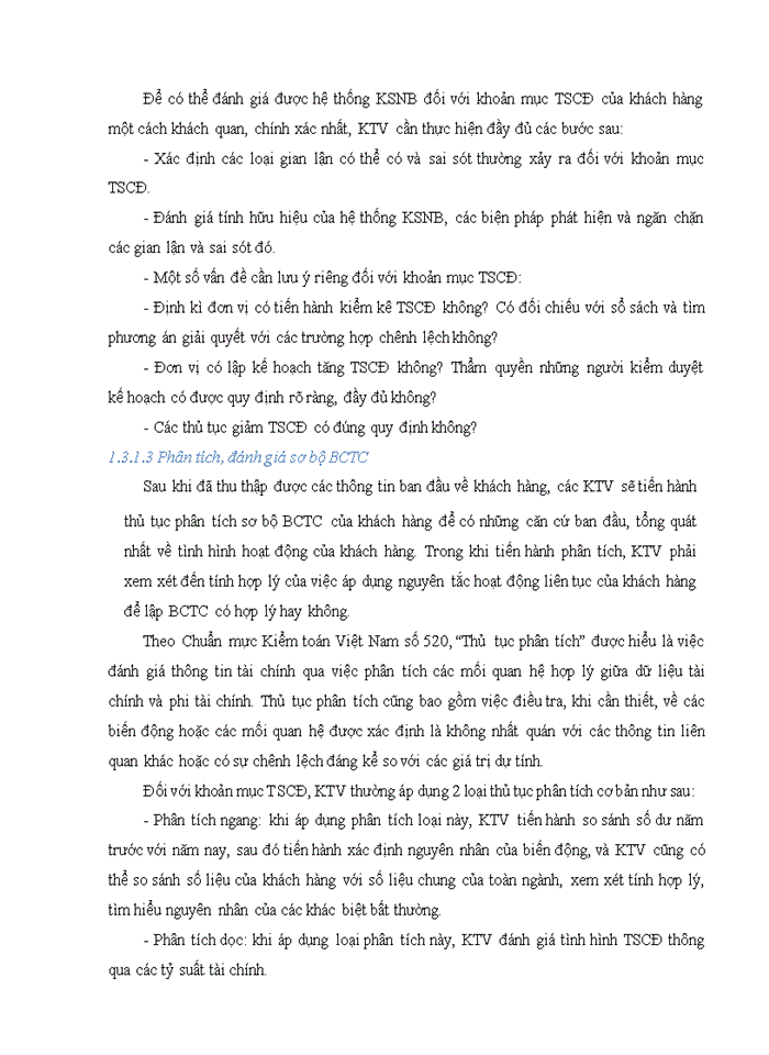 image for page Hoàn thiện kiểm toán khoản mục TSCĐ trong quy trình kiểm toán BCTC do Công ty TNHH Hãng Kiểm toán AASC thực hiện