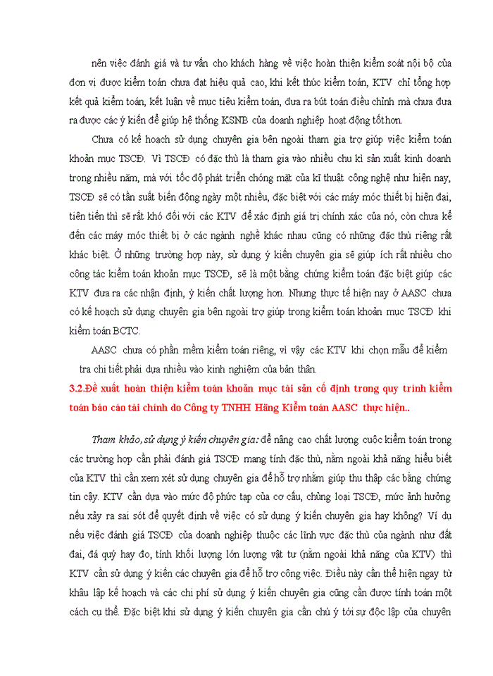 image for page Hoàn thiện kiểm toán khoản mục TSCĐ trong quy trình kiểm toán BCTC do Công ty TNHH Hãng Kiểm toán AASC thực hiện