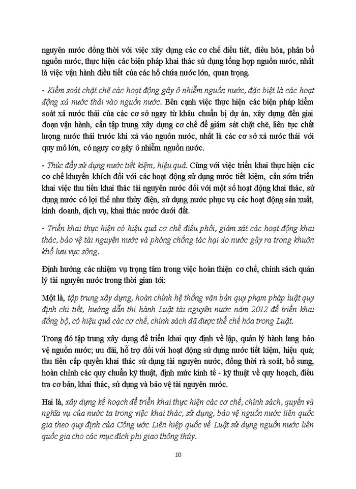 image for page Thực trạng và đề xuất hoàn thiện chính sách thuế, phí, lệ phí đối với hoạt động thăm dò, khai thác tài nguyên nước ở Việt Nam hiện nay.