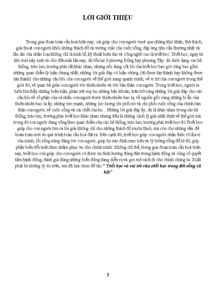 image for page Triết học và vai trò của triết học trong đời sống xã hội