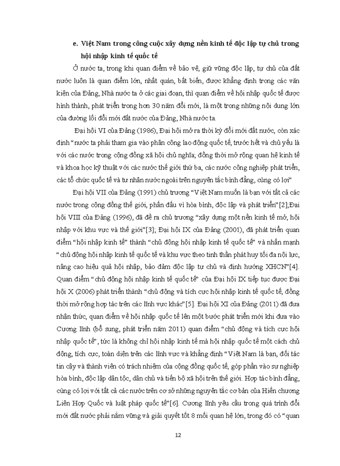 image for page Vận dụng lý luận về mâu thuẫn để phân tích mâu thuẫn giữa xây dựng nền kinh tế độc lập, tự chủ với hội nhập kinh tế quốc tế của Việt Nam