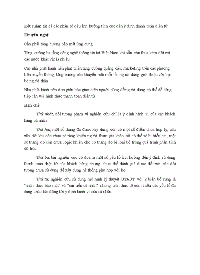 image for page Những nhân tố ảnh hưởng đến ý định thanh toán điện tử của người tiêu dùng