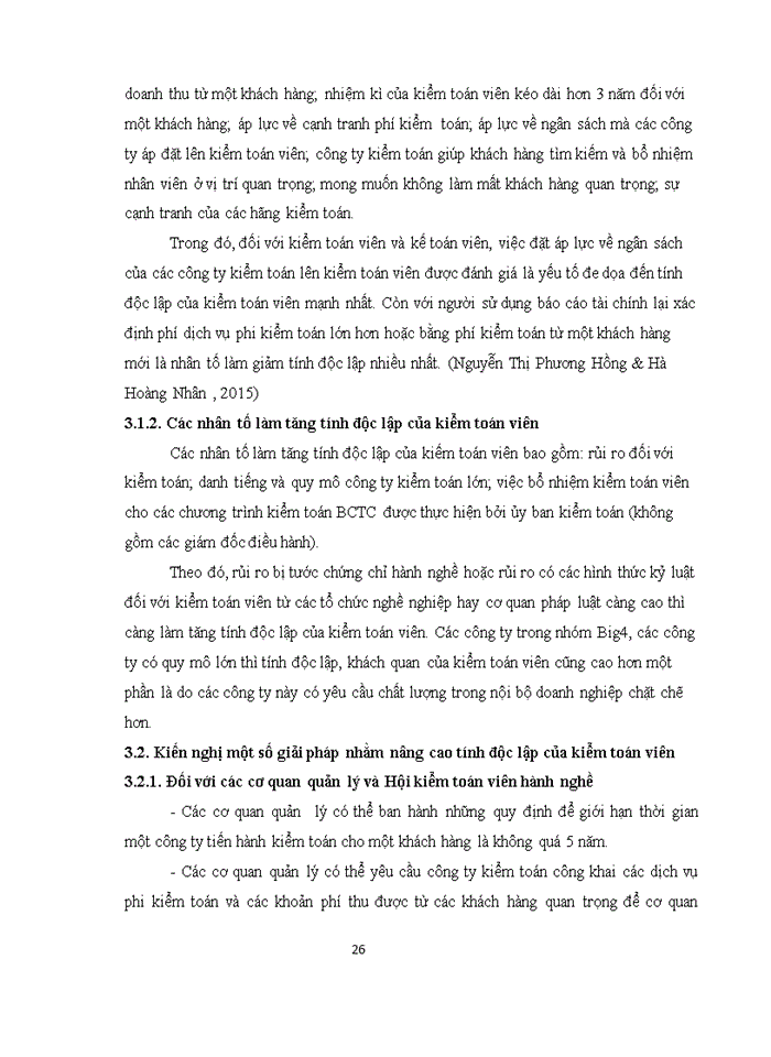 image for page Tính độc lập và các yếu tố ảnh hưởng đến tính độc lập của kiểm toán viên trong kiểm toán BCTC