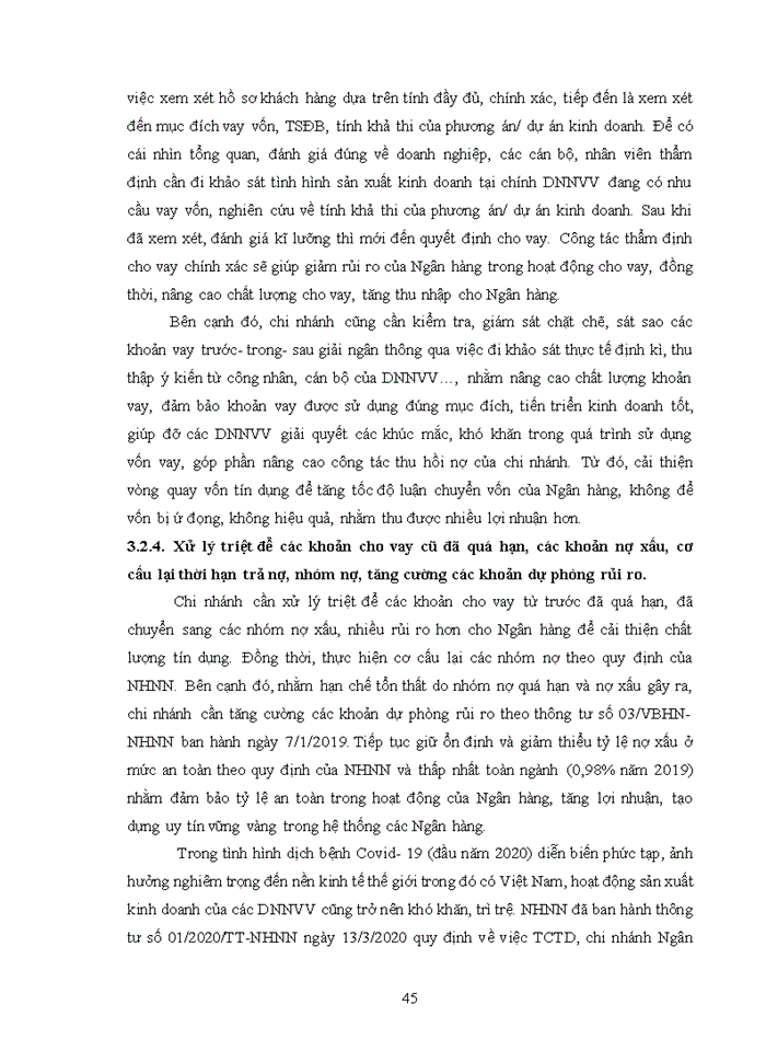 image for page Giải pháp nâng cao chất lượng cho vay doanh nghiệp nhỏ và vừa tại Ngân hàng thương mại cổ phần Phát triển Thành phố Hồ Chí Minh- Chi nhánh Hà Nội