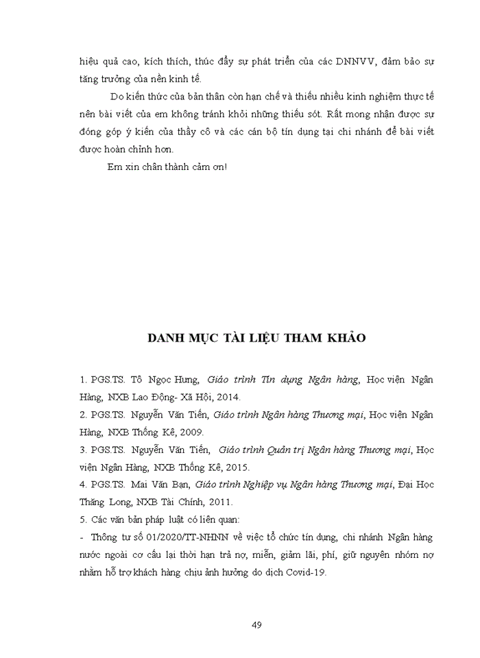 image for page Giải pháp nâng cao chất lượng cho vay doanh nghiệp nhỏ và vừa tại Ngân hàng thương mại cổ phần Phát triển Thành phố Hồ Chí Minh- Chi nhánh Hà Nội