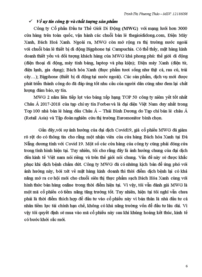 image for page Lựa chọn và phân tích 1 phương pháp đầu tư và 1 mã cổ phiếu để đầu tư tại VN theo phương pháp đầu tư đó.