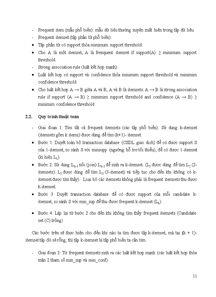 image for page Nghiên cứu về thuật toán apriori