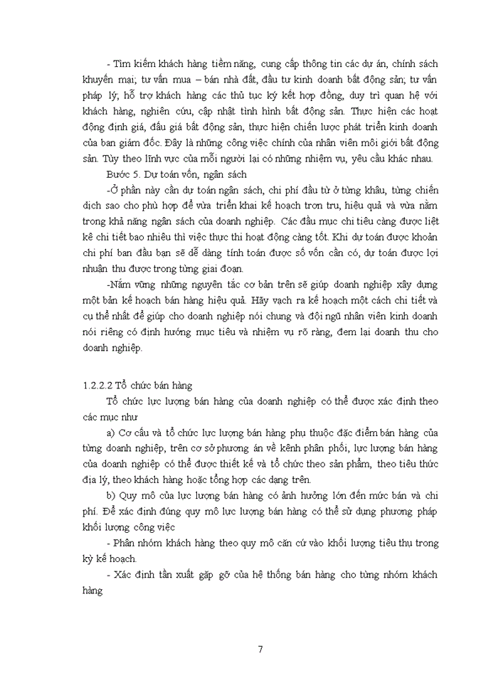 image for page Quản lý bán hàng của công ty cổ phần đầu tư và thương mại bất động sản Đại Việt