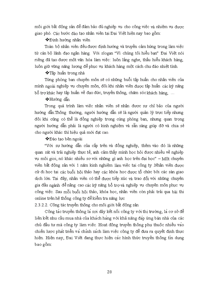 image for page Quản lý bán hàng của công ty cổ phần đầu tư và thương mại bất động sản Đại Việt