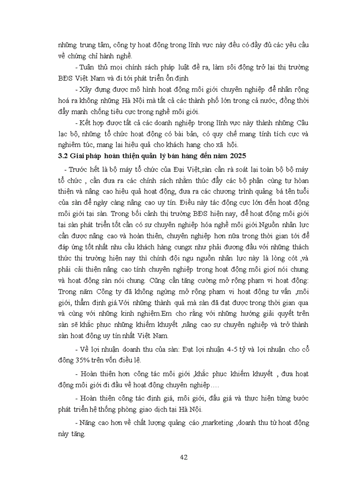 image for page Quản lý bán hàng của công ty cổ phần đầu tư và thương mại bất động sản Đại Việt