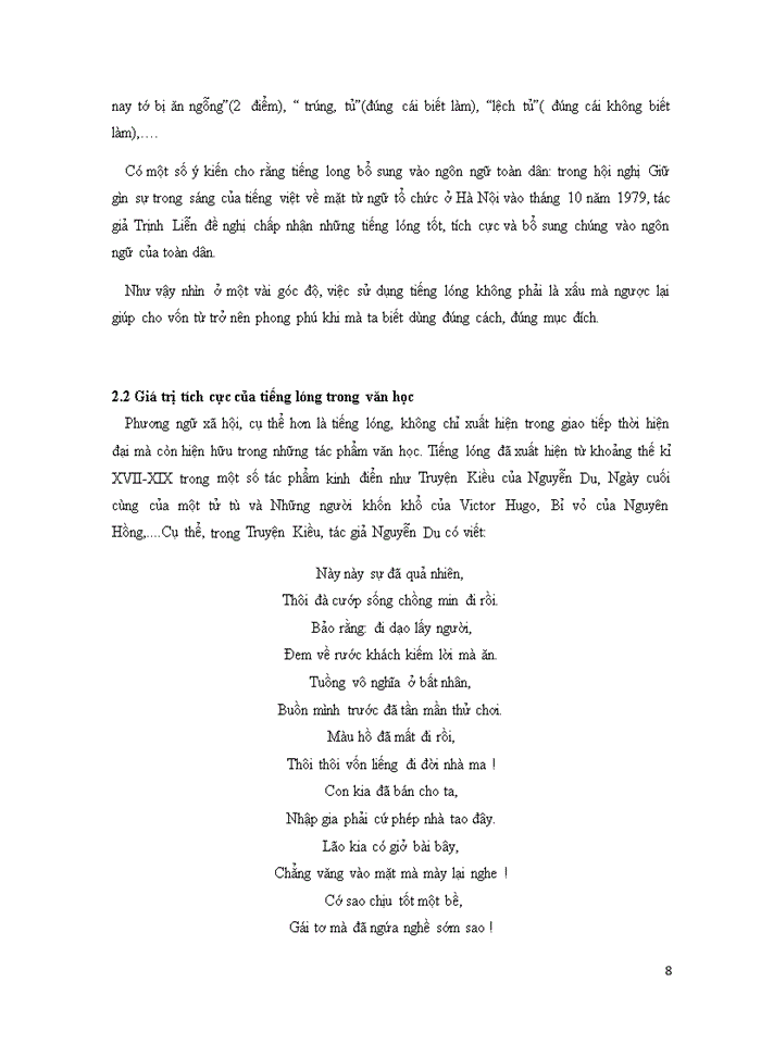 image for page Những giá trị tích cực và những ảnh hưởng tiêu cực của phương ngữ xã hội nhìn từ hiện tượng tiếng lóng trong thời gian gần đây