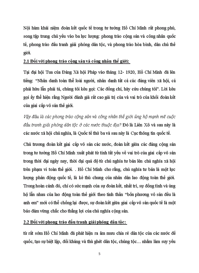 image for page Tư tưởng hồ chí minh về đoàn kết quốc tế