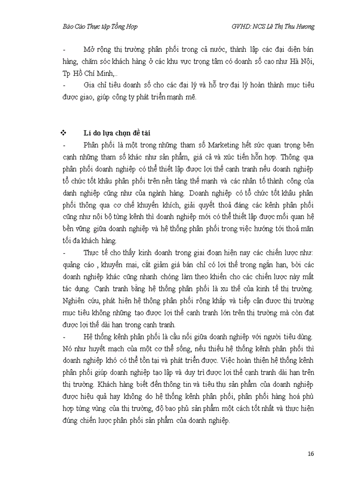 image for page Đánh giá sơ bộ về hoạt động kênh phân phối của Công Ty