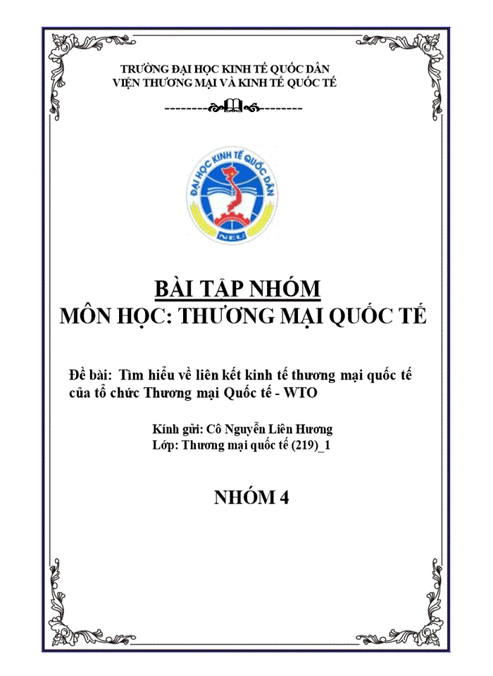 image for page Tìm hiểu về liên kết kinh tế thương mại quốc tế của tổ chức Thương mại Quốc tế - WTO