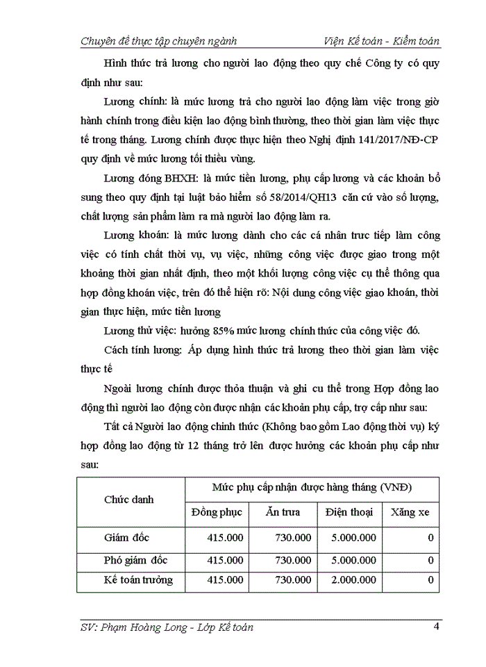 image for page Kế toán tiền lương và các khoản trích theo lương tại Công ty cổ phần Thành Đạt