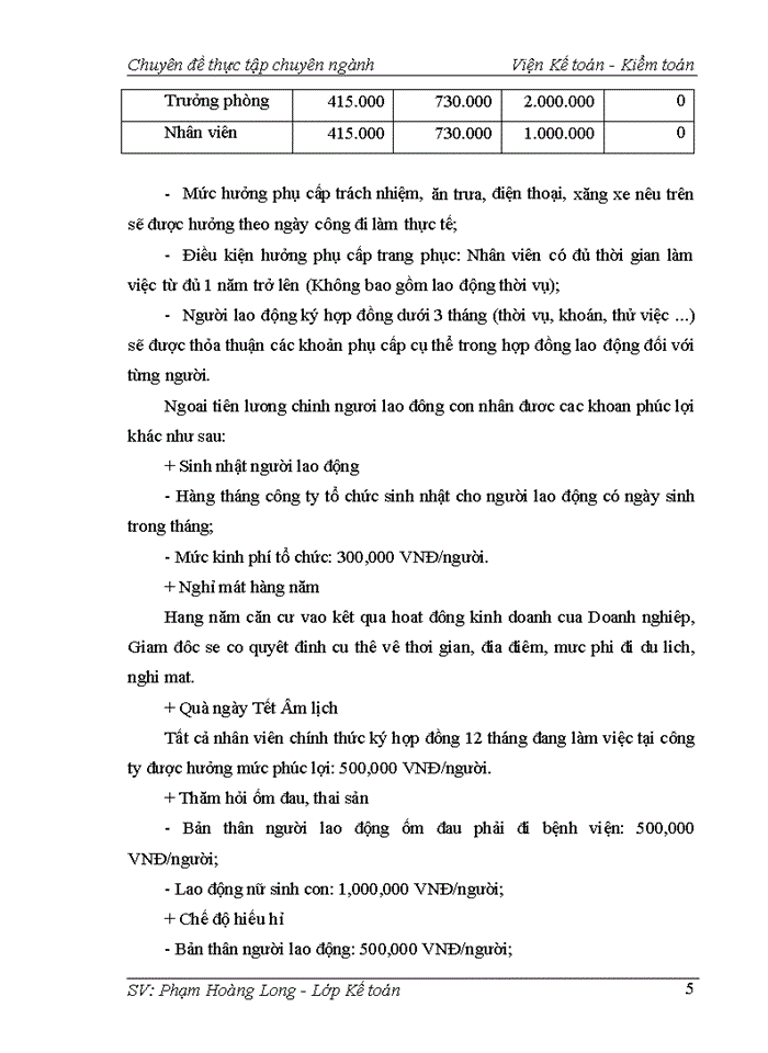 image for page Kế toán tiền lương và các khoản trích theo lương tại Công ty cổ phần Thành Đạt