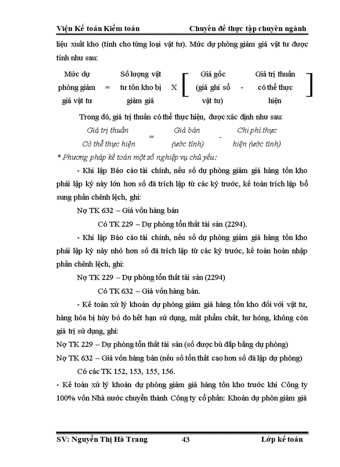 image for page Hoàn thiện kế toán nguyên vật liệu tại Công ty cổ phần Vân Đồn Mast