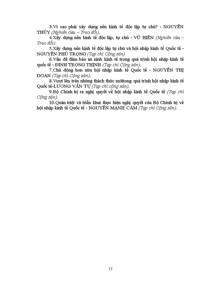 image for page Mâu thuẫn biện chứng giữa xây dựng kinh tế độc lập tự chủ và hội nhập kinh tế Quốc tế