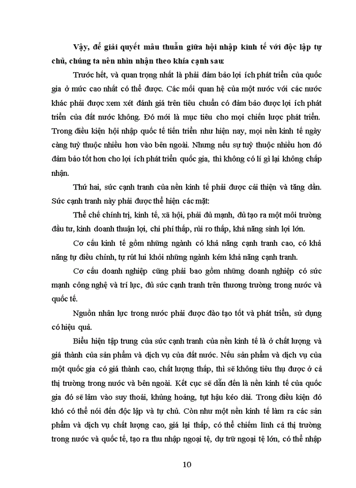 image for page Phép biện chứng về mâu thuẫn và việc phân tích mâu thuẫn giữa xây dựng kinh tế độc lập tự chủ với hội nhập kinh tế quốc tế